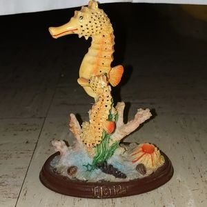 Seahorse florida statue ceramic